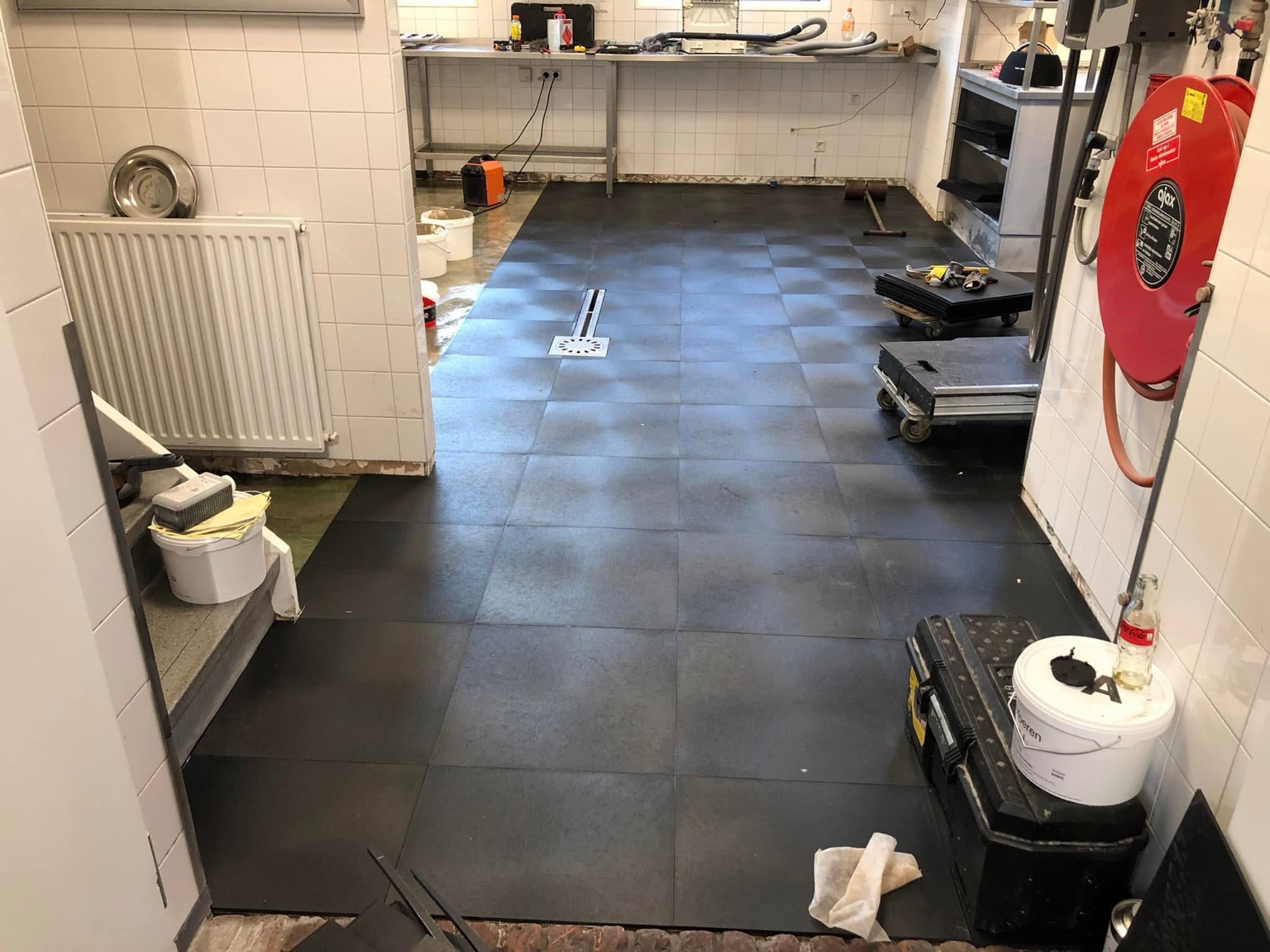 PVC-bedrijfsvloer in een bedrijfsruimte bij De Broeren in Zwolle