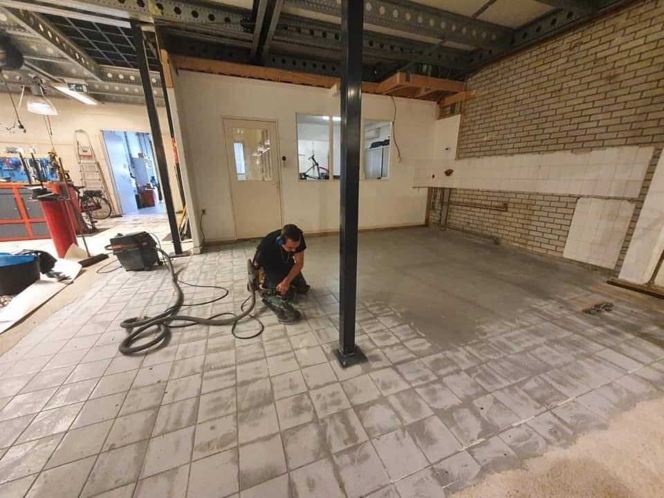 Bestaande ondervloer diamantschuren